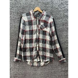 Harley-Davidson‎ Bar & Shield Long Sleeve Plaid Shirt Multicolor Womens Size S